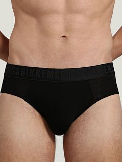 Брифы с широким поясом украшенным логотипом бренда черного цвета Bikkembergs VBKT04087c2000